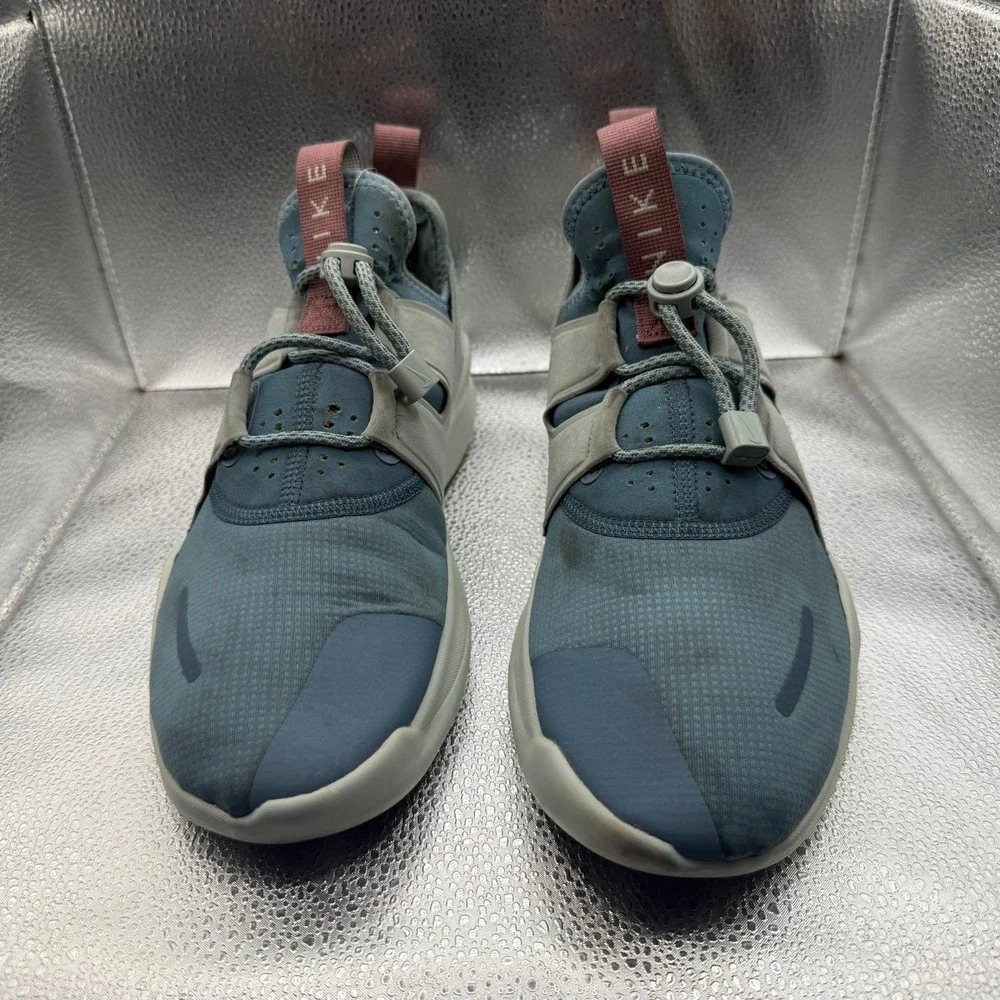 Size 12 Nike Free RN Communtor 2018 Blue Gray Womens Running Sneakers AA1621-400